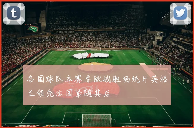 各国球队本赛季欧战胜场统计英格兰领先法国紧随其后